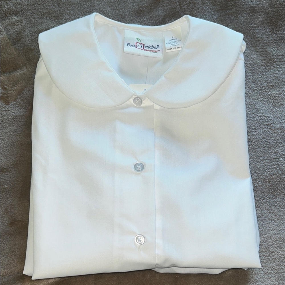 Classic 3 White Kids Blouse size 7 New